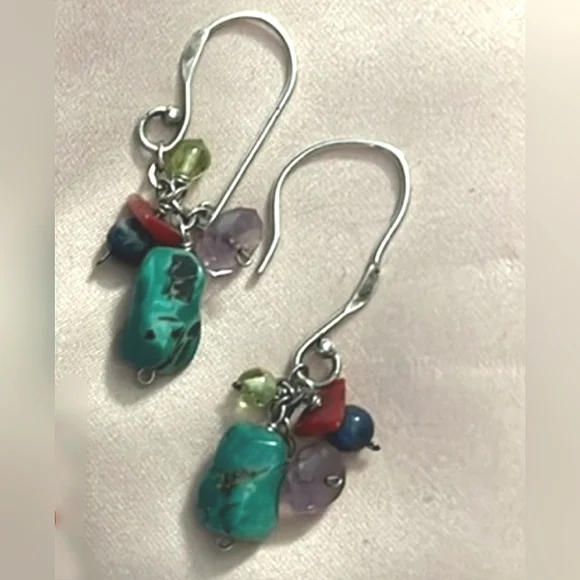 Silpada Mixed Stone Earrings W1034