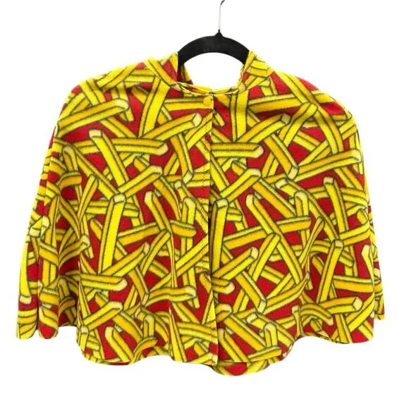 Carseat Cape With Hood Youth One Size Fits Most Ages 12mo-5yrs French Fries