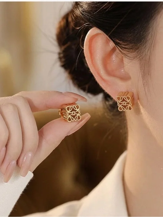 LOEWE Square Stud Earrings