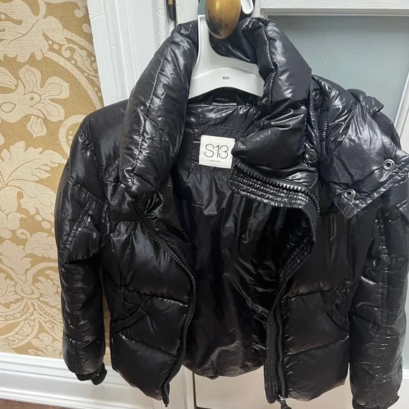 S13 Kids Black Puffer Jacket