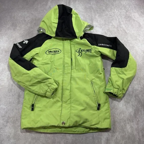 Descente Ski Green Jacket Mountain Creek Junior Size 12