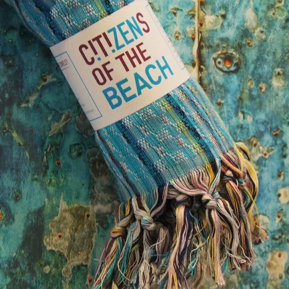 4 Blue Bohemian Towels - 100% Turkish Cotton Beach Bath Towel