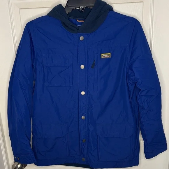 L.L. Bean Boys Blue Hooded Jacket