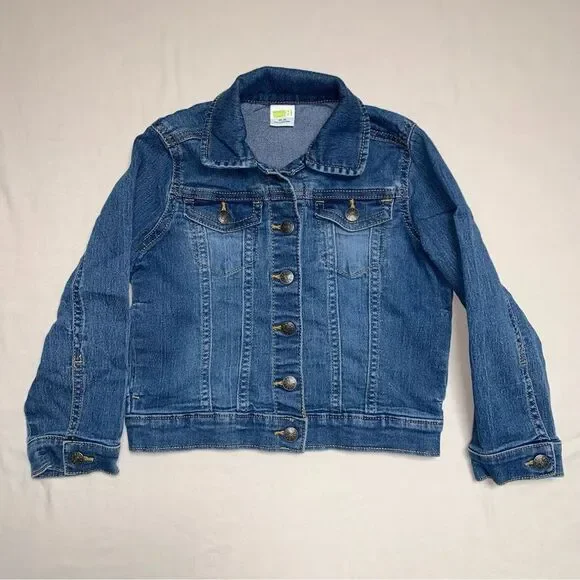 Jean Jacket Girl’s XS 4 Denim Trendy Spring Easter Lightweight Coat School