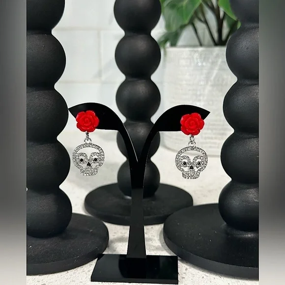 Skull Crystal Earrings