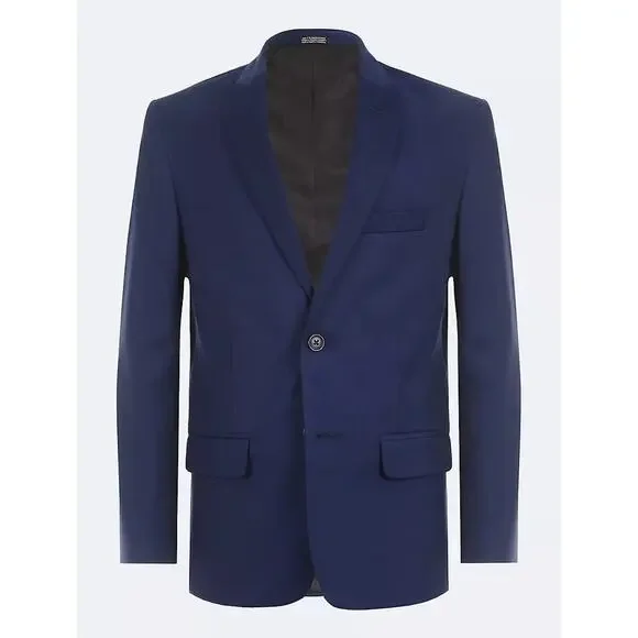 Calvin Klein Blue Infinite Stretch Blazer, Sports Jacket Boy’s Size 14 NEW