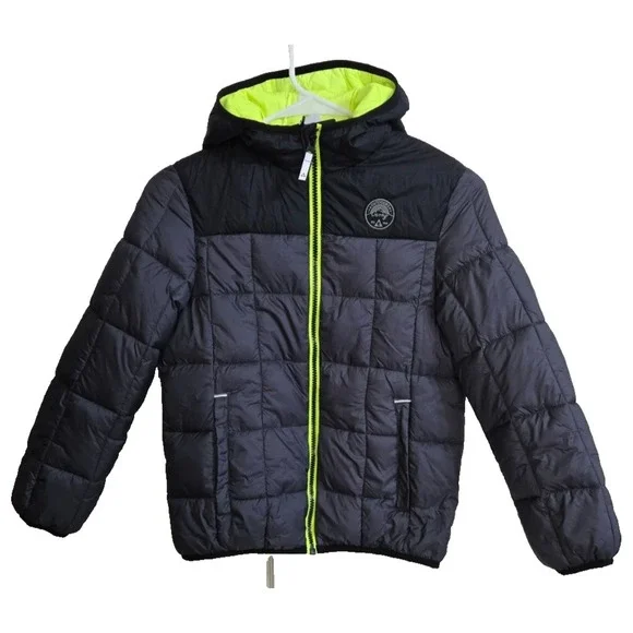 Gerry Boys Torque Puffer Size Small‎ Black/Flourscent Yellow NWT