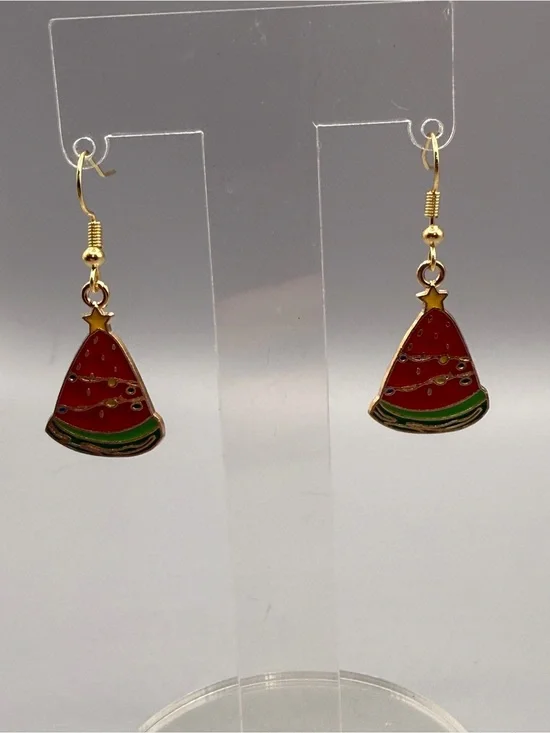 Christmas in July Earrings - Handmade #E0556C