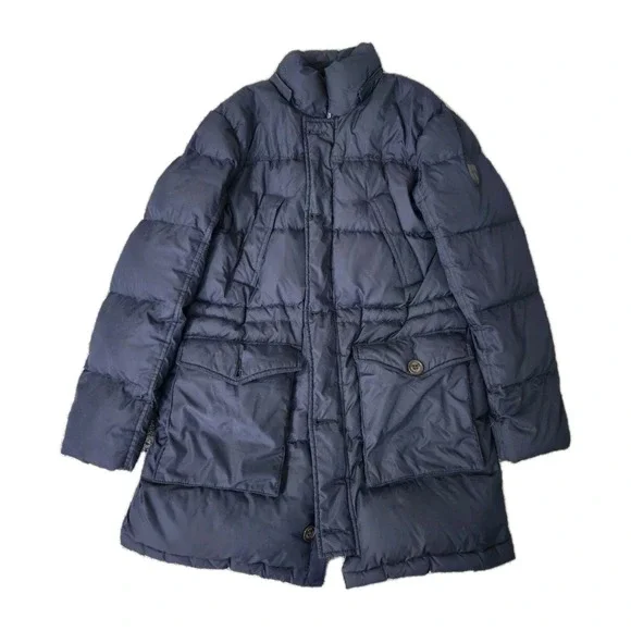 Polo Ralph Lauren Puffer Down Parka Long Jacket Size L 14-16 Youth Navy