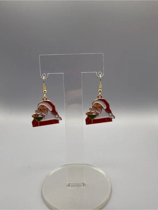 Christmas in July Earrings - Handmade #E0552C