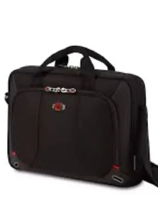 Wenger Black Laptop Shoulder Bag with Top Handles