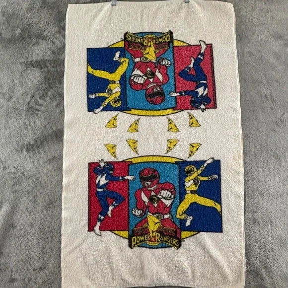 Vintage‎ Jay Franco Mighty Morphin Power Rangers Beach Bath Towel USA Made
