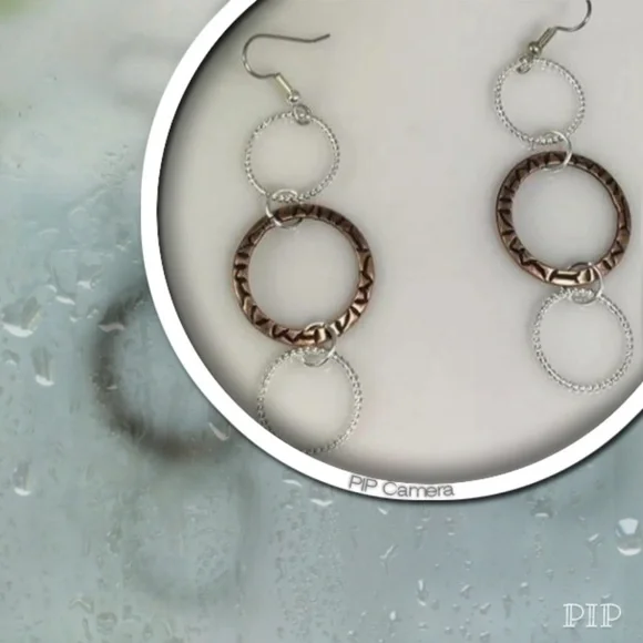 Triple Ring Earrings