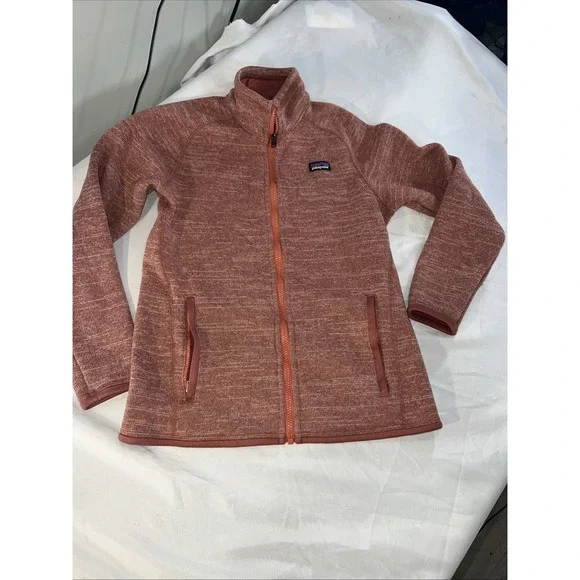 Patagonia Jacket Girls L 12 Rose Better Sweater Hiking Camping‎ Outdoors Cas 400