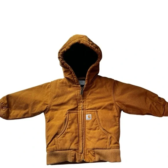 Carhartt Tan Hooded Jacket Size 12M