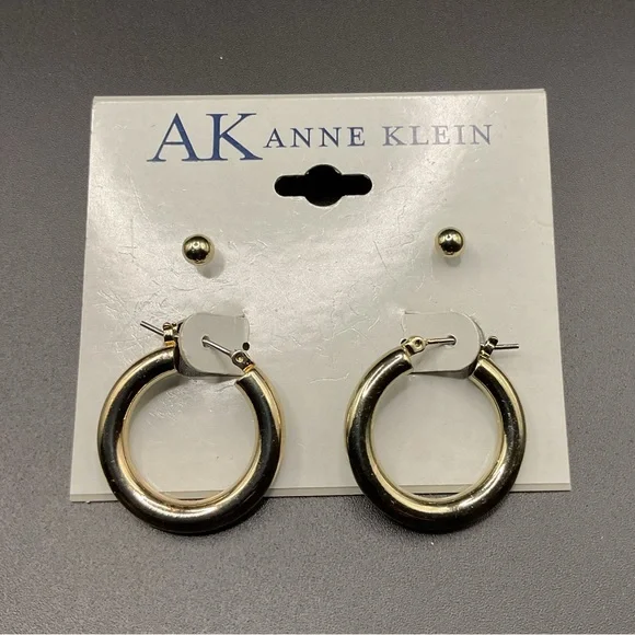 NWT Anne Klein Set of Earrings - Hoops and Studs