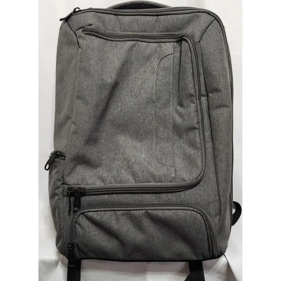 eBags Professional Slim Laptop Backpack Gray Heathered Commuter Bag EB2146-16