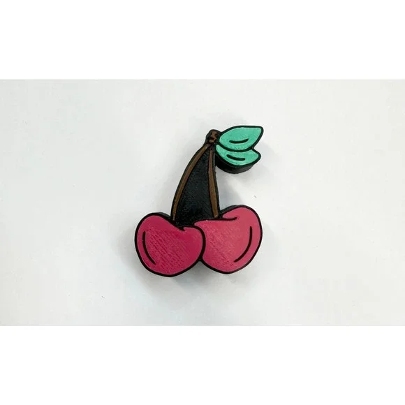 3D Cherry Strawtopper