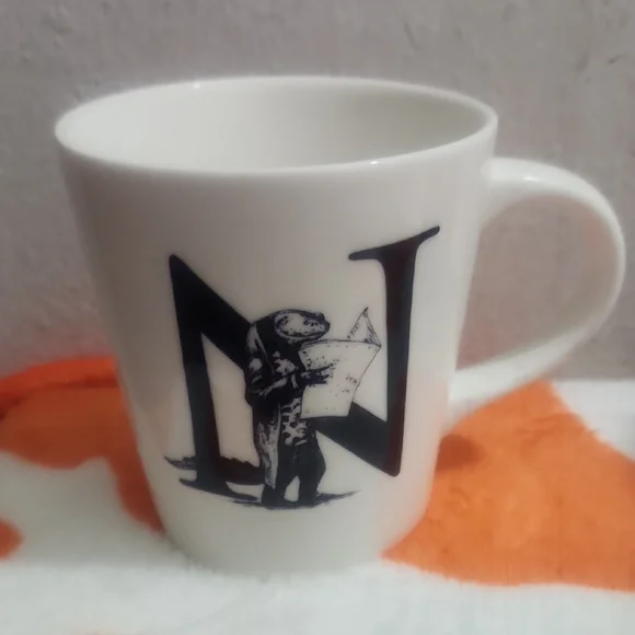 Rory Dobner Williams Sonoma Initial N Newt Newspaper Mug