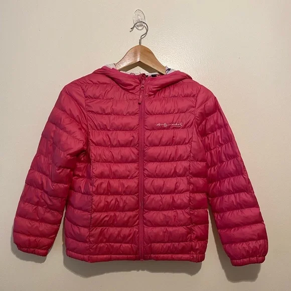 UNIQLO ANDY WARHOL Pink Puffer Jacket. Size 9/ 10