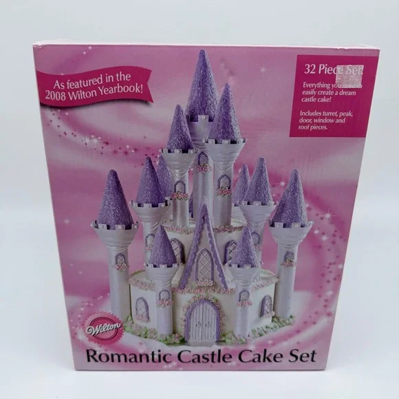 Wilton Romantic Castle Cake Set 32 Piece Decorating Kit 301-910 New In Box