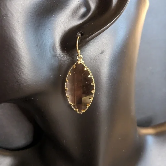 Gold Tone Drop Earrings‎