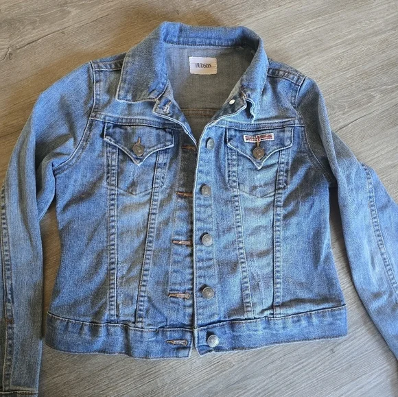 Hudson Light Blue Denim Jacket Youth Sz Med.