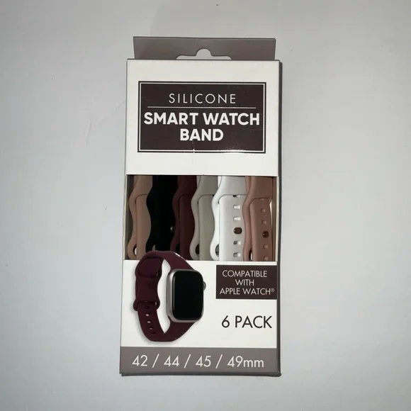 52. Silicone Smart Watch Band 6-Pack