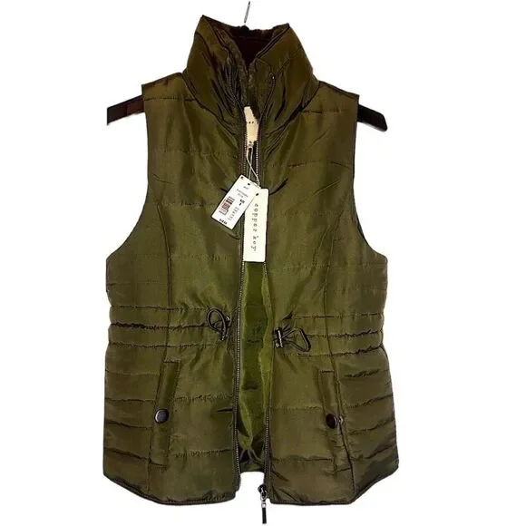 KIDS Copper Key Girls Olive Green  Vest NWT