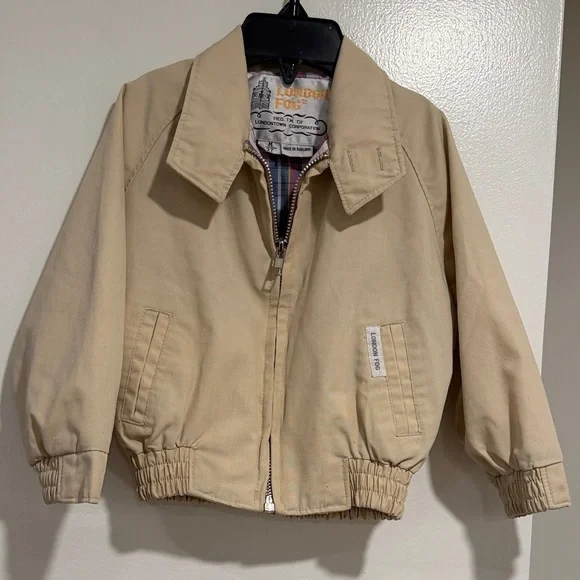 London Fog Tan Jacket – Toddler Size 3T Classic Zip Front Coat