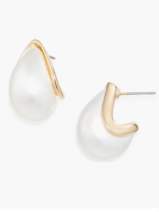 Nordstrom Faux Pearl Teardrop Stud Earrings