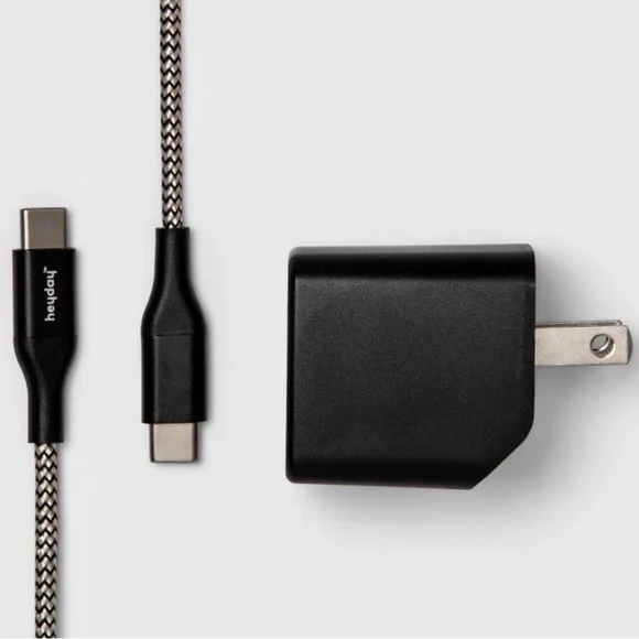 Heyday Type C Dual Charging Block‎ Apple iPhone/iPad In Black MSRP $30 NIB