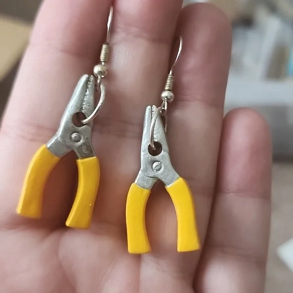 Yellow Pliers Earrings