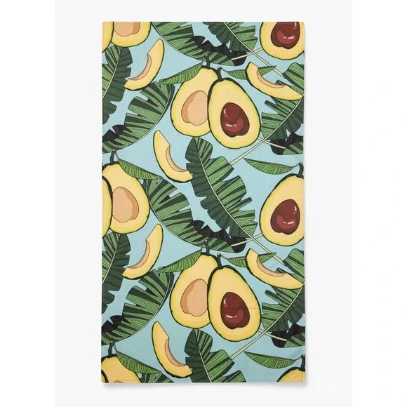 Tropical Avocado Palm Leaf‎ Print Quick Dry Yoga or Beach Blanket