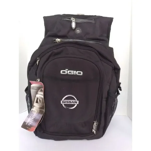 O'Gio Fugitive Black Nissan Car Accessories ‎ Backpack with Laptop Pocket Large