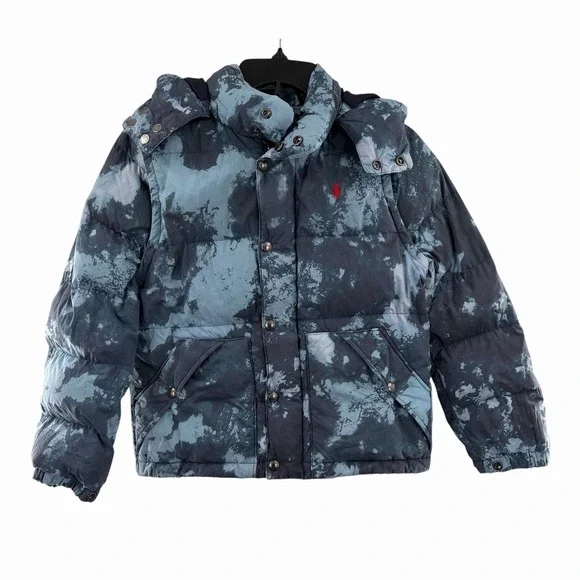 Polo Ralph Lauren Boulder Convertible Tie-Dye Down Jacket Boys‎ Size M (10-12)