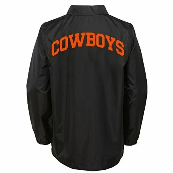 NWT [Gen2] Oklahoma State Cowboys NCAA Black Bravo “Coaches” Jacket Youth S (8)