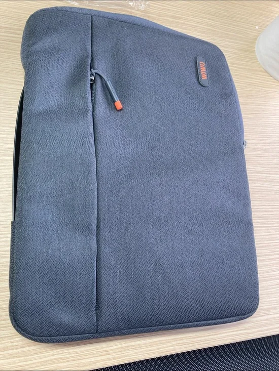 Men's Gray Laptop Sleeve with Front Zip Pocket - Unbranded
