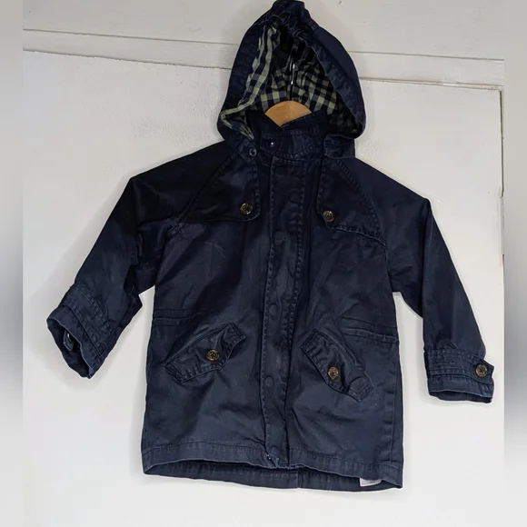 Jacadi • Navy Hooded Jacket