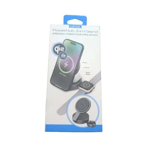T5-X myCharge PowerHub 3-in-1 Stand Qi2 Wireless Charger w/ Magsafe‎ ⬇️