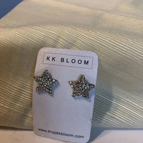 KK Bloom Star Cubic Zirconia Earrings