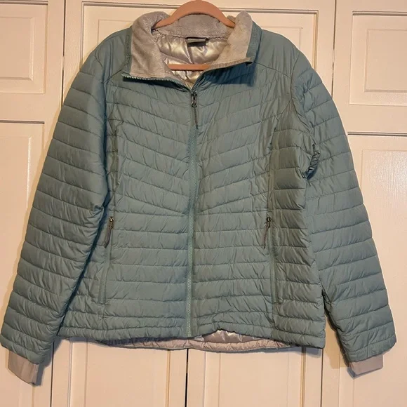Columbia Light Blue Puffer Jacket