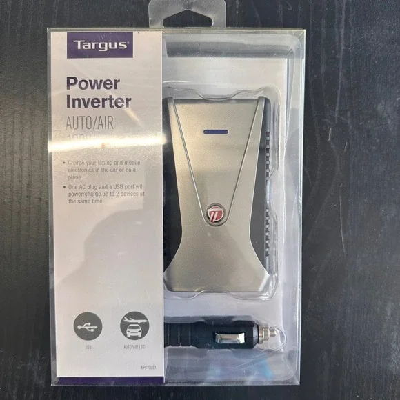 Targus Power‎ Inverter Auto/Air 100W USB AC Outlet Car Airplane Charger