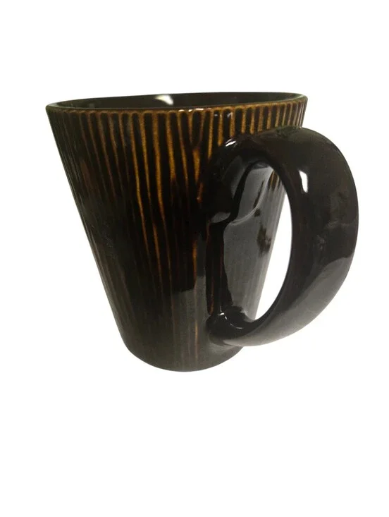 Z Gallerie Sumatra Coffee (Dark Brown) Cottagecore Ceramic Mug 12 Oz