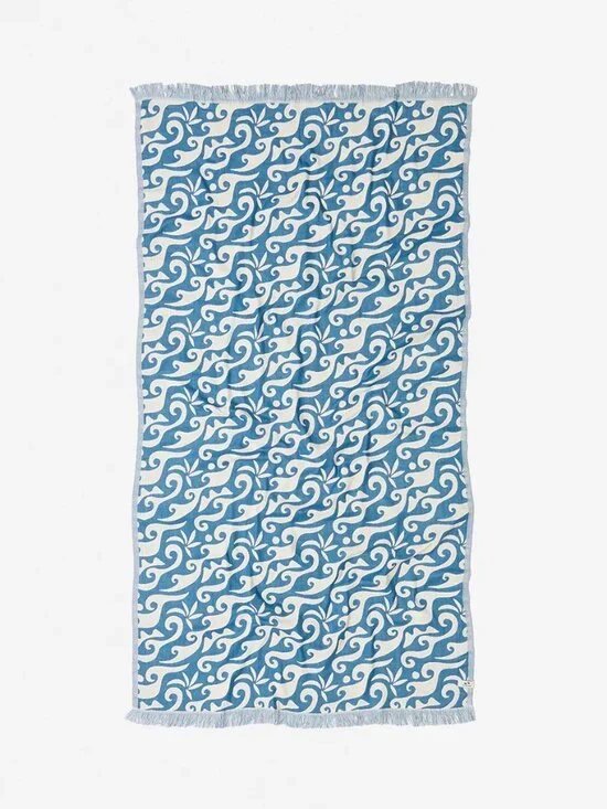 Slowtide Bailey Driftweave Turkish Towel Salt Water New NWT