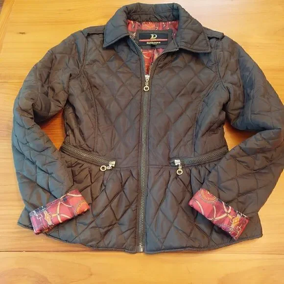 Dollhouse girls jacket size M dark green