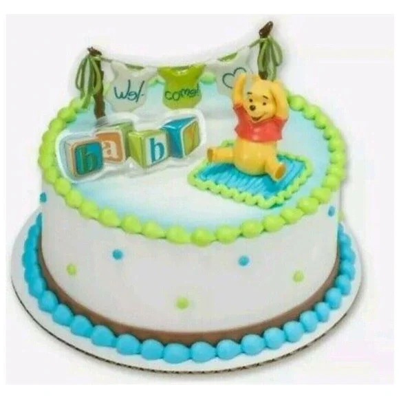 Decopac Cake‎ Topper Set Pooh Welcome Baby Banner Winnie The Pooh NEW