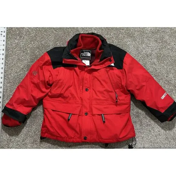 North Face Youth Boys‎ Jacket S Mountain Guide Coat Goretex 90s Vintage 2-in-1
