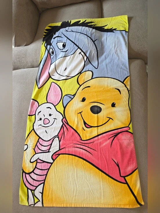 Disney Winnie the Pooh Beach Towel Piglet Eeyore Pool Swim Towel 56