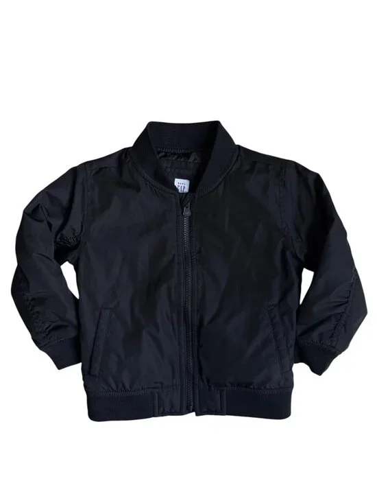 babyGap Bomber Jacket (Black Moonless Night) - 4T
